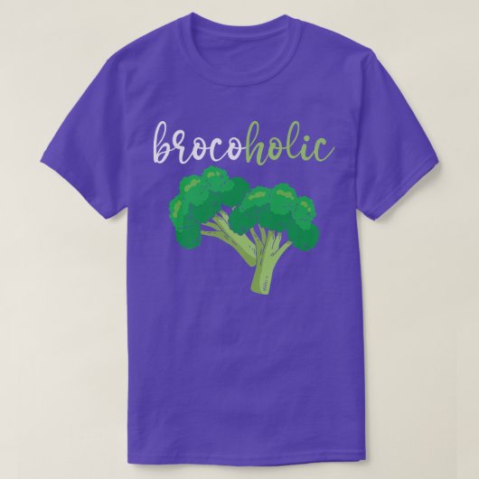 Brocoholic broccoli Vegan Lover Vegetable Healthy T-shirt (Design voorkant)