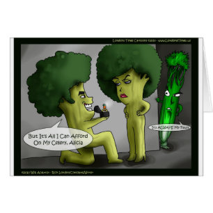 Brocolli Bride Funny Kaarten T - shirts Mokken en
