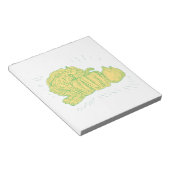 Brocolli Capsicum Onion Tekening Notitieblok (Schuin)