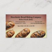 Broden van ambachtelijke brood bakkerij brood wink visitekaartje (Voorkant)