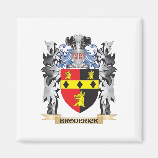 Broderick Wapen - Familie Crest Magneet (Voorkant)