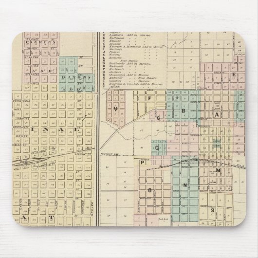 Brodhead and Village of Monroe, Green Co. Muismat (Voorkant)