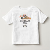 BRODI Rode Monster Truck Verjaardag Jongen Kinder Shirts (Voorkant)