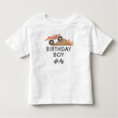 BRODI Rode Monster Truck Verjaardagsjongen Kinder Shirts (Voorkant)