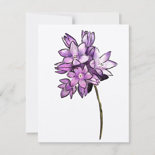 Brodiaea Flower Kaart (Voorkant)