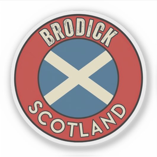 Brodick, Schotland Sticker (Voorkant)