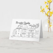 Brodie Castle, Moray, Schotland Kaart (Gele Bloem)