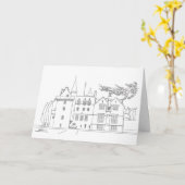 Brodie Castle, Moray, Schotland Kaart (Gele Bloem)