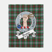 Brodie Clan Badge Schotse ruit Plaid Fleece Deken (Voorkant)