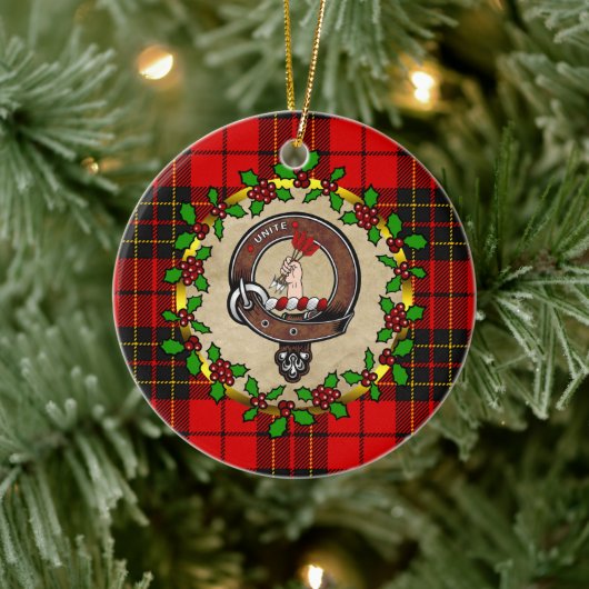 Brodie Clan Badge & Tartan Persoonlijke mas Keramisch Ornament (Boom)
