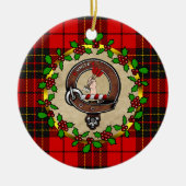 Brodie Clan Badge & Tartan Persoonlijke mas Keramisch Ornament (Voorkant)