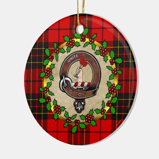 Brodie Clan Badge & Tartan Persoonlijke mas Keramisch Ornament (Links)