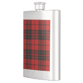 Brodie clan tartan red black plaid flacon (Links)
