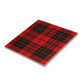 Brodie clan tartan red black plaid tegeltje (Zijkant)