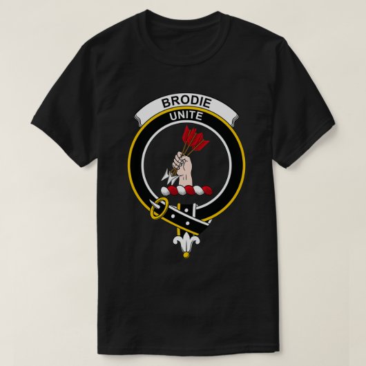 Brodie Crest Tartan Clan Scottish Clan T-shirt (Design voorkant)