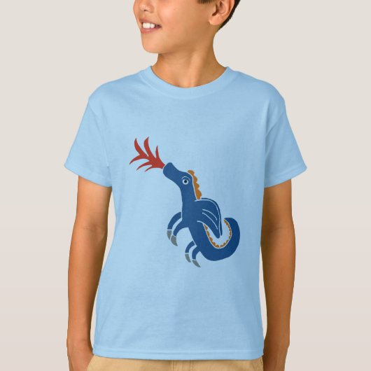 brodie dragon blue 1 t-shirt (Voorkant)