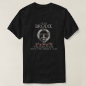 Brodie Dress Clan crest Schotse achternaam tartan  T-shirt (Design voorkant)