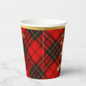 Brodie Gepersonaliseerde Tartan Kerstmis Papieren Bekers (Rechts)