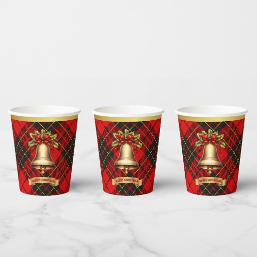 Brodie Gepersonaliseerde Tartan Kerstmis Papieren Bekers (Multi)