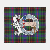 Brodie Hunting Clan Badge Tartan Pset Fleece Deken (Voorkant (Horizontaal))