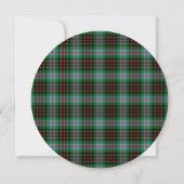 Brodie Hunting Scottish Wedding Round Invitation Kaart (Achterkant)