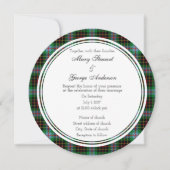 Brodie Hunting Scottish Wedding Round Invitation Kaart (Voorkant)