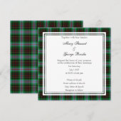 Brodie Hunting Scottish Wedding Square Invitation Kaart (Voorkant / Achterkant)