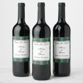 Brodie Hunting Scottish Wedding Wine Label Wijn Etiket (Flessen)