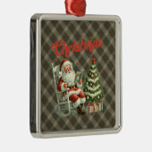 Brodie Hunting Weathered Original Scottish Tartan Metalen Ornament (Rechts)