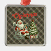 Brodie Hunting Weathered Original Scottish Tartan Metalen Ornament (Voorkant)