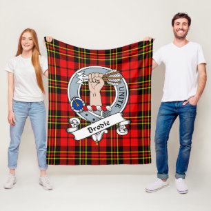 Brodie Modern Clan Badge Schotse ruit Plaid Fleece Deken