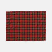 Brodie Red Family Tartan Patroon Fleece Deken (Voorkant (Horizontaal))