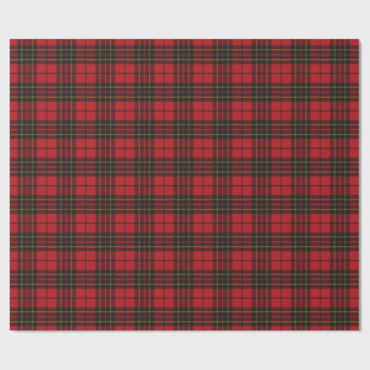Brodie Red Modern Original Scottish Tartan Cadeaupapier (Vlak)