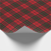 Brodie Red Modern Original Scottish Tartan Cadeaupapier (Hoek)