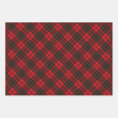 Brodie Red Modern Original Scottish Tartan Inpakpapier Vel (Voorkant 2)