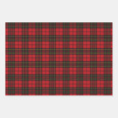 Brodie Red Modern Original Scottish Tartan Inpakpapier Vel (Voorkant)
