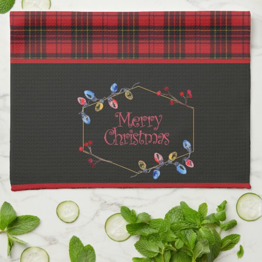 Brodie Red Originele Tartan Kerstmis Theedoek (Gevouwen)