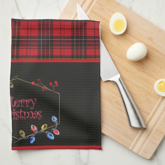 Brodie Red Originele Tartan Kerstmis Theedoek (Quarter Fold)
