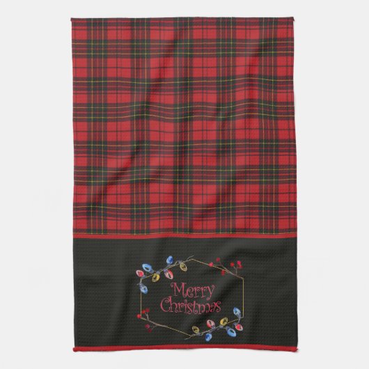 Brodie Red Originele Tartan Kerstmis Theedoek (Verticaal)