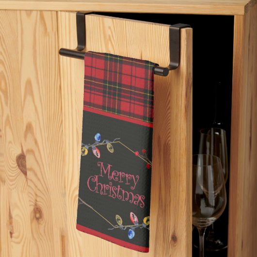 Brodie Red Originele Tartan Kerstmis Theedoek (Derde Gevouwen)