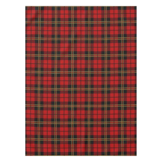 Brodie Red Scottish Clan Tartan Patroon Tafelkleed (Voorkant)