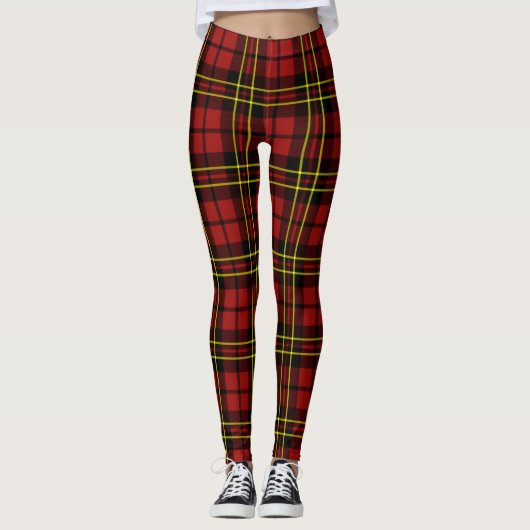 Brodie Red Tartan Leggings (Voorkant)