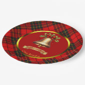Brodie Tartan Gepersonaliseerde Kerstmis Papieren Bordje (Gekanteld)
