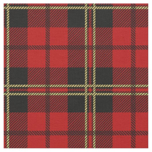 Brodie Tartan Print Stof (Close Up)