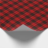 Brodie tartan red black plaid cadeaupapier (Hoek)
