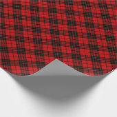 Brodie tartan red black plaid cadeaupapier (Hoek)