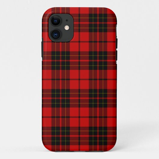 Brodie tartan red black plaid Case-Mate iPhone case (Achterkant)