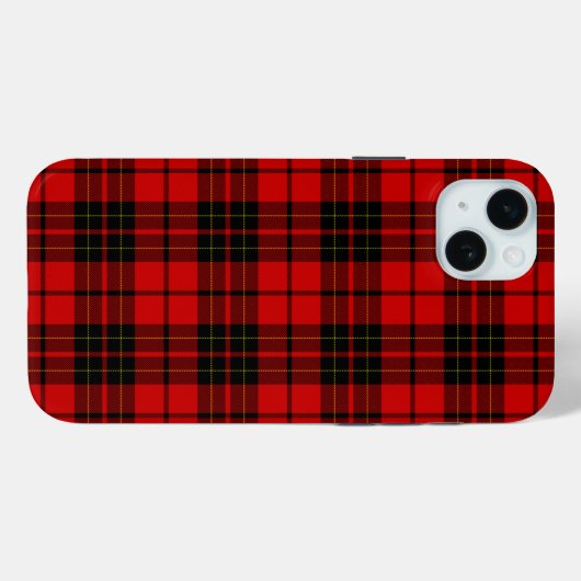 Brodie tartan red black plaid Case-Mate iPhone case (Achterkant (horizontaal))