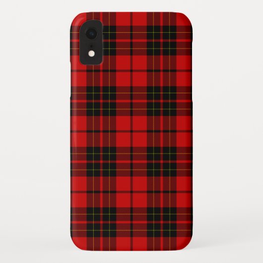 Brodie tartan red black plaid Case-Mate iPhone case (Achterkant)