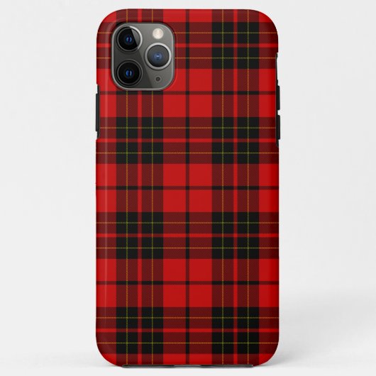 Brodie tartan red black plaid Case-Mate iPhone case (Achterkant)